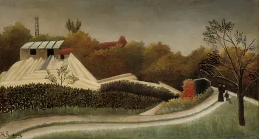 Sawmill, Outskirts of Paris, by Henri Rousseau