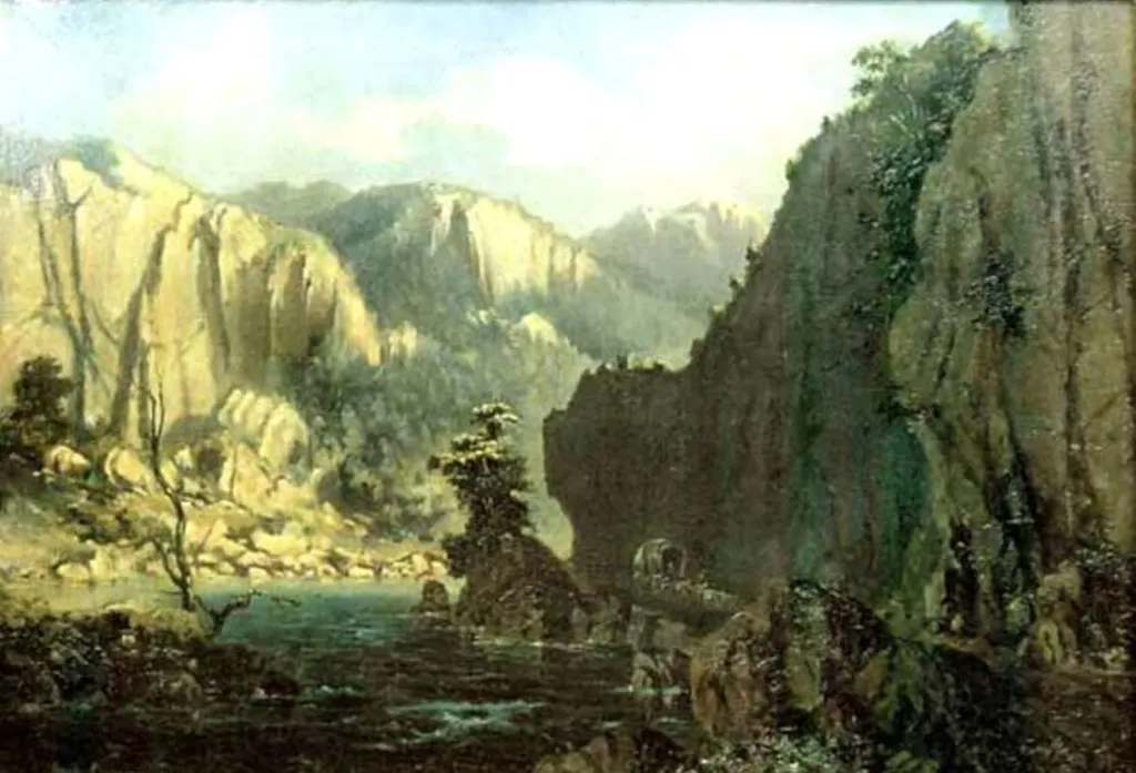 Peisaj de munte, by Henric Trenk, unspecified, 1889