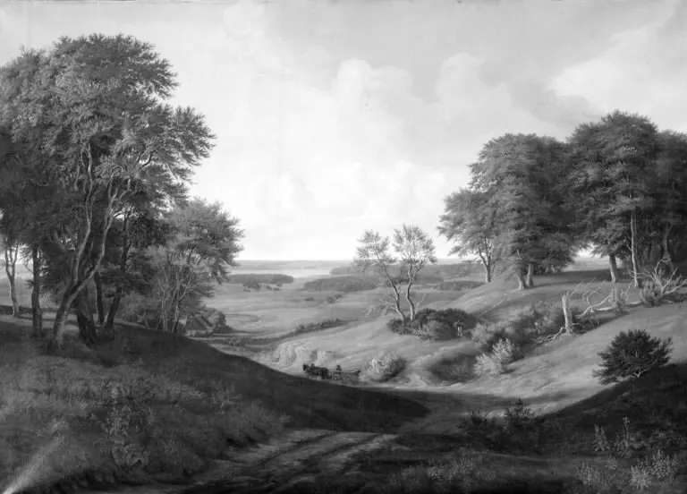Parti i nærheden af Nøddebo, by Henrich Christian From, oil, 1843