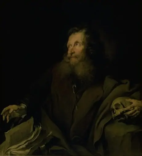 Wax Modeller Simon as St. Jerome