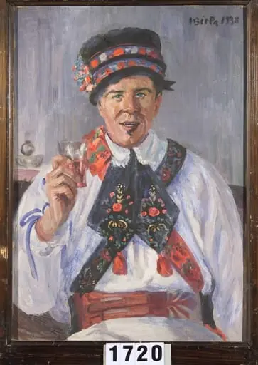 Țăran tânăr sas, by Henriette Bielz
