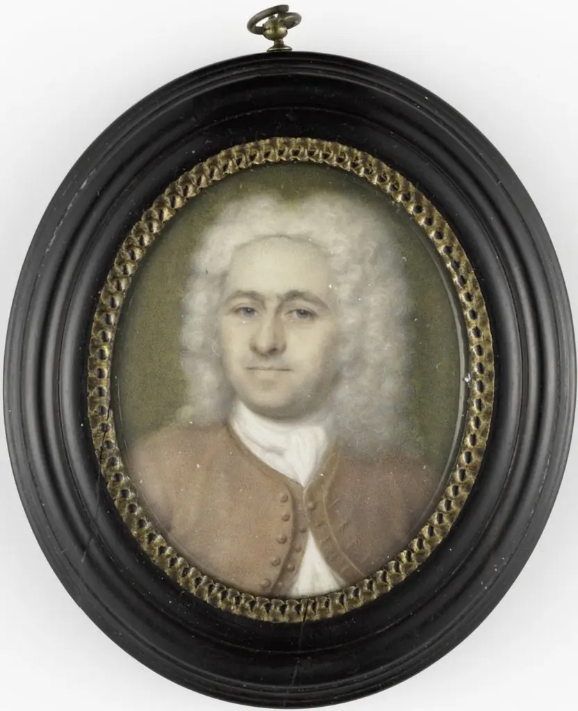Herman Wolters (1682-1756). husband of the painter, by Henriette Wolters-van Pee