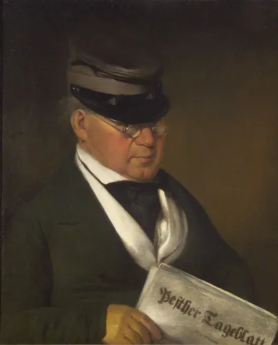 Burgher of Pest, by Henrik Weber, oil, 1840