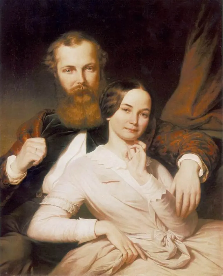 The Composer Mihály Mosonyi and His Wife