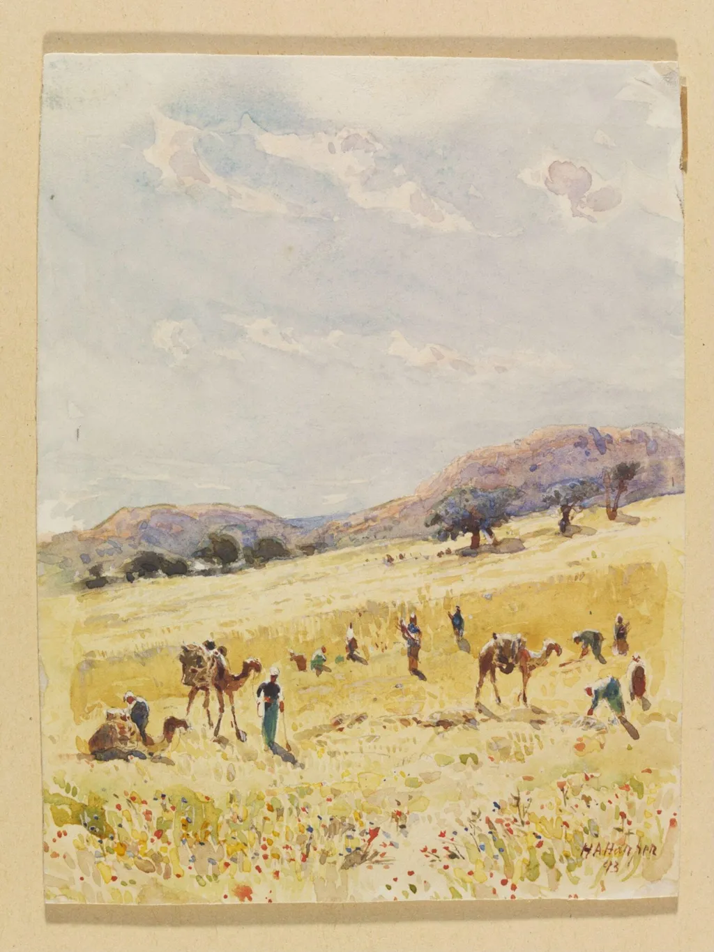Beth-Shemesh, by Henry Andrew Harper, watercolor, 1893