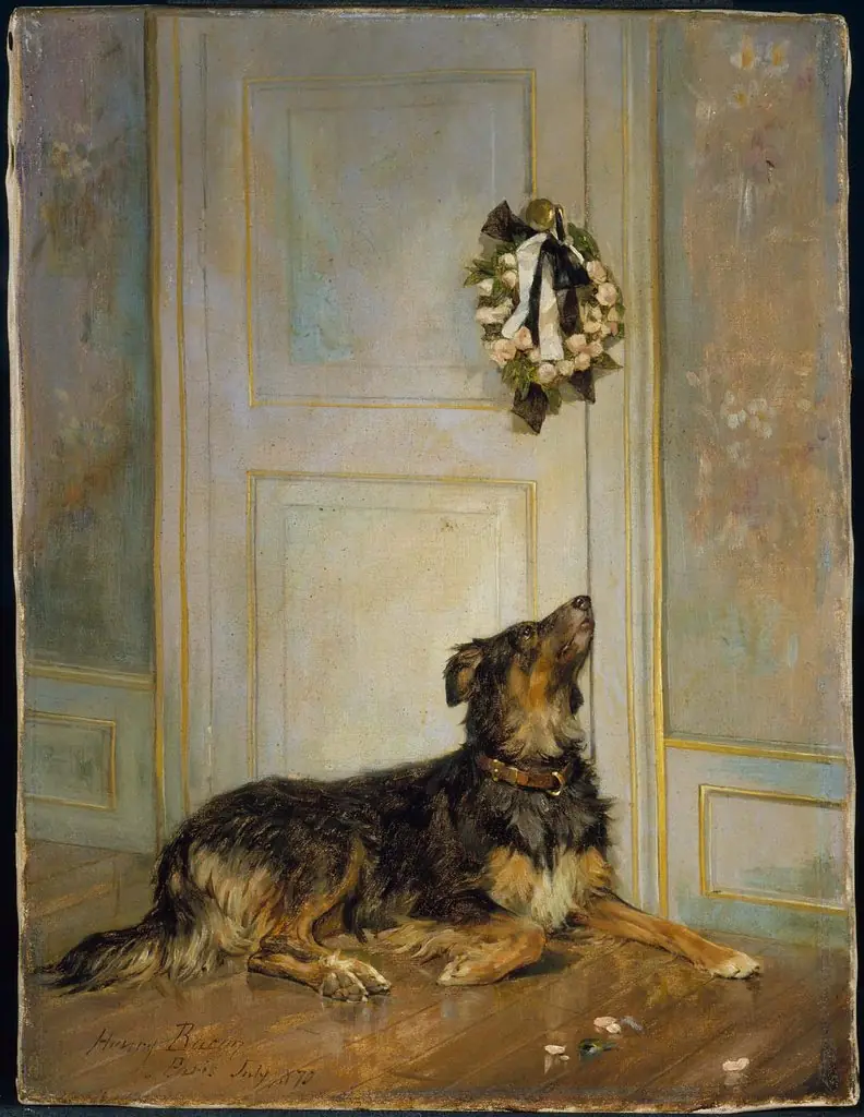 Dog in Mourning, by Henry Bacon