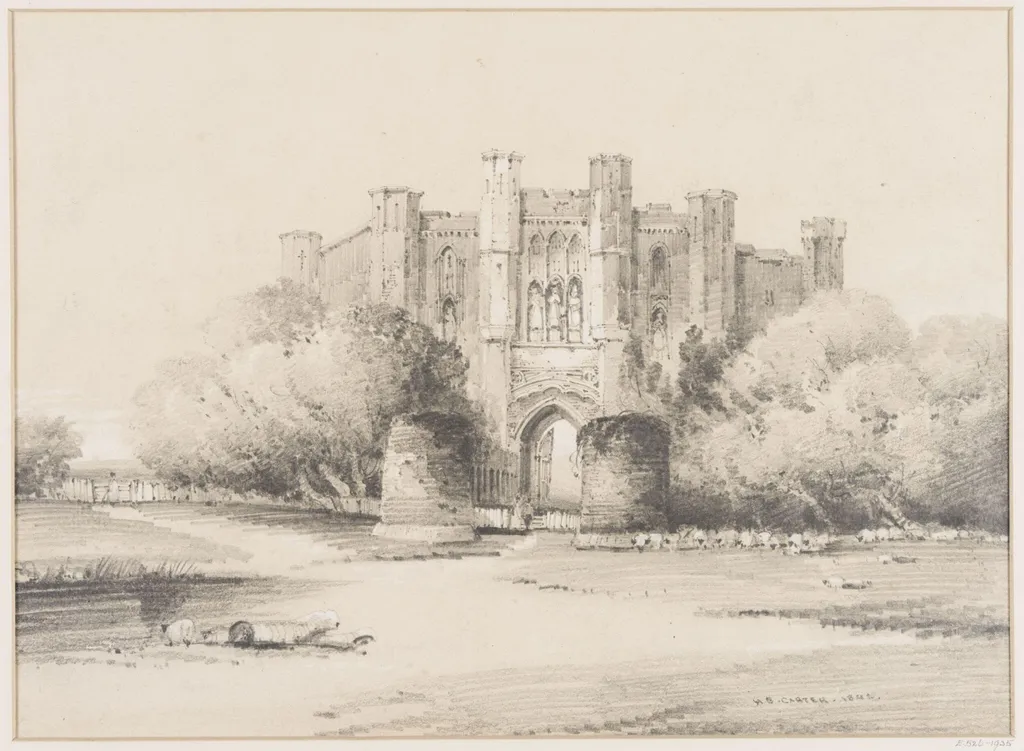 A fortified gateway, by Henry Barlow Carter, 1842