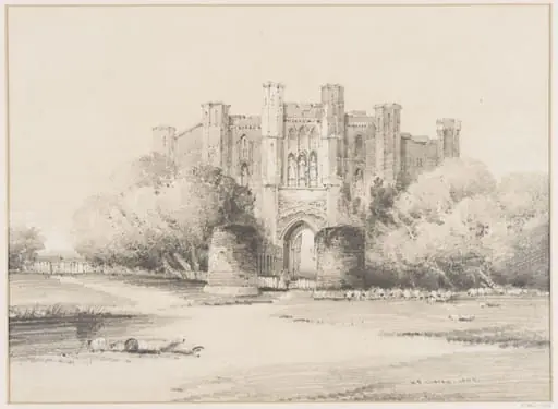 A fortified gateway, by Henry Barlow Carter