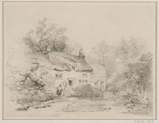 Cottage at Scalby, nr. Scarborough, by Henry Barlow Carter