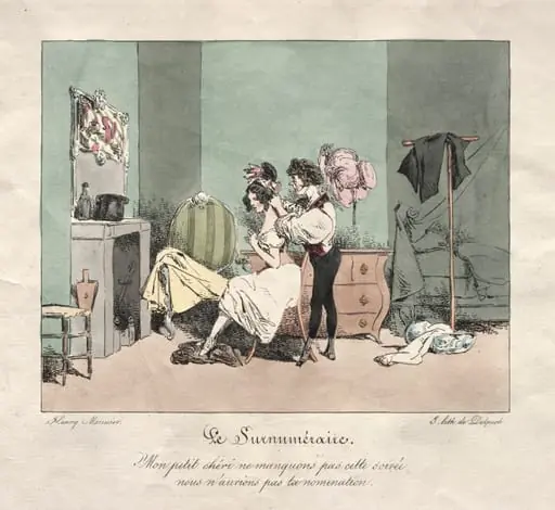 Administrative Customs:  Supernumerary, by Henry Bonaventure Monnier