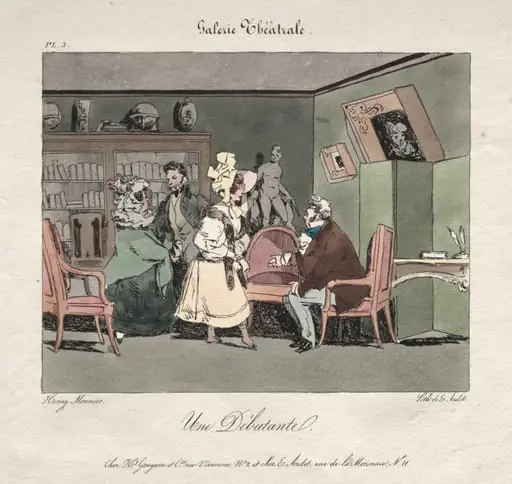 Débutante, by Henry Bonaventure Monnier