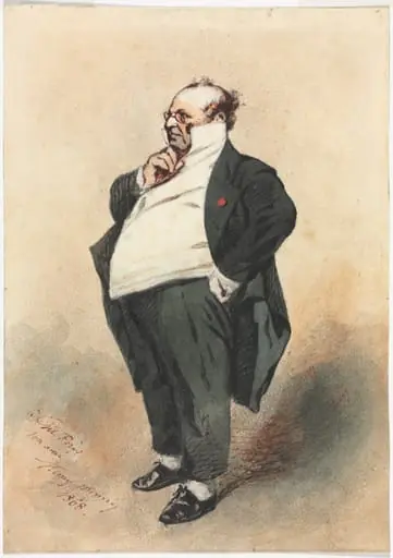 Joseph Prud'homme Standing, by Henry Bonaventure Monnier