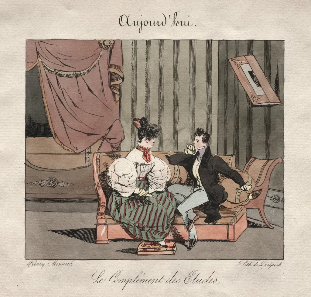 The Complement of the Students, by Henry Bonaventure Monnier, 1857