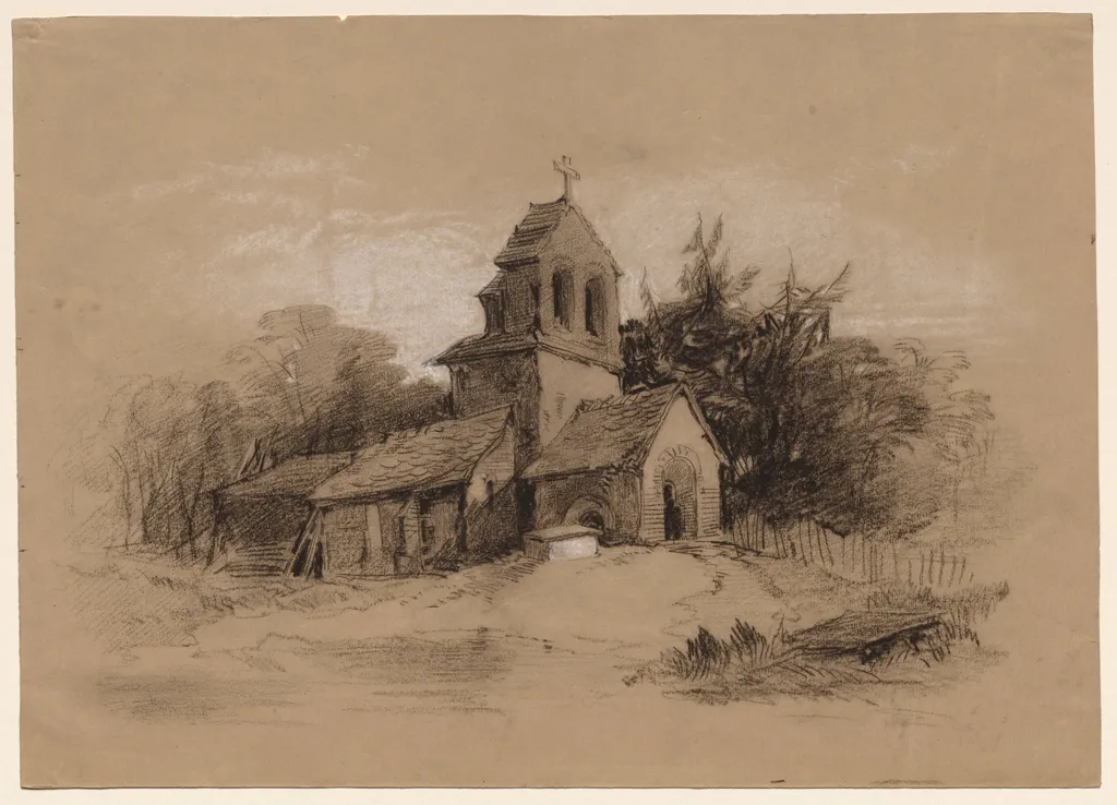 Church in a Landscape, by Henry Bright, 1804