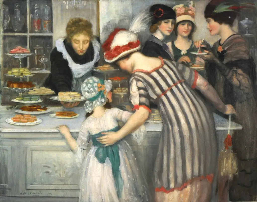 Dans la patisserie, by Henry Caro-Delvaille