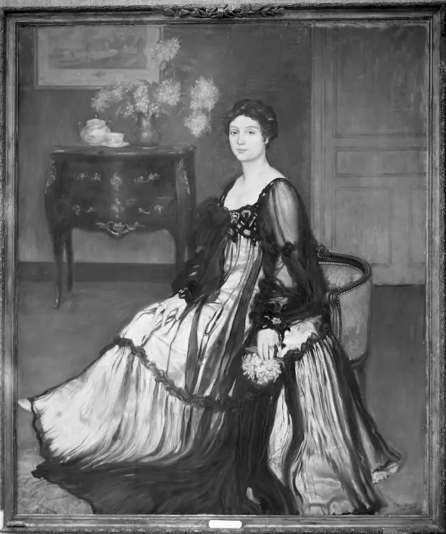 Lady with the Hydrangeas, by Henry Caro-Delvaille