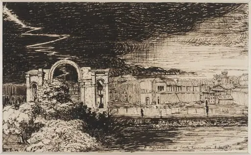 A hurricane at South Kensington, by Henry Cole