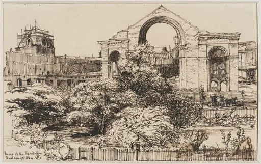 Ruins of the Exhibition building of 1862, by Henry Cole