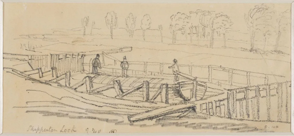 Shepperton Lock, by Henry Cole, 1840