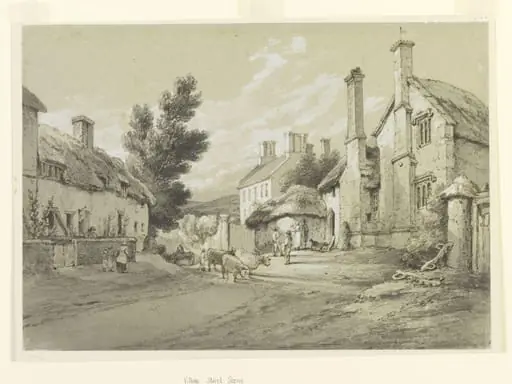 Village Scene, by Henry Edridge