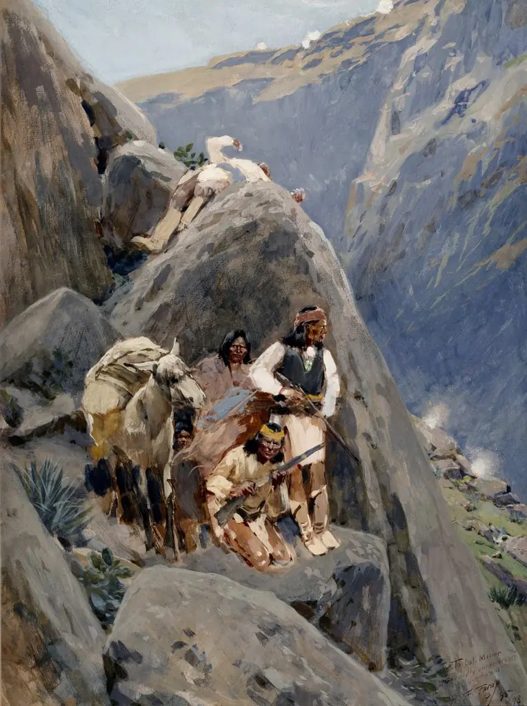 Apache Indians in the Mountains, by Henry Farny