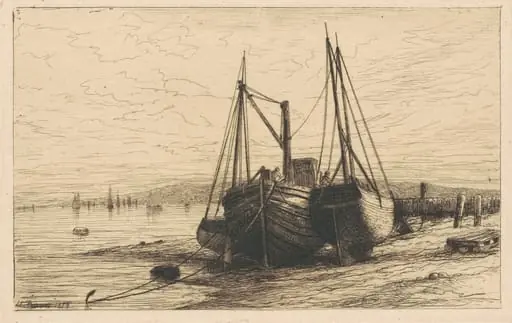 On New York Bay, by Henry Farrer