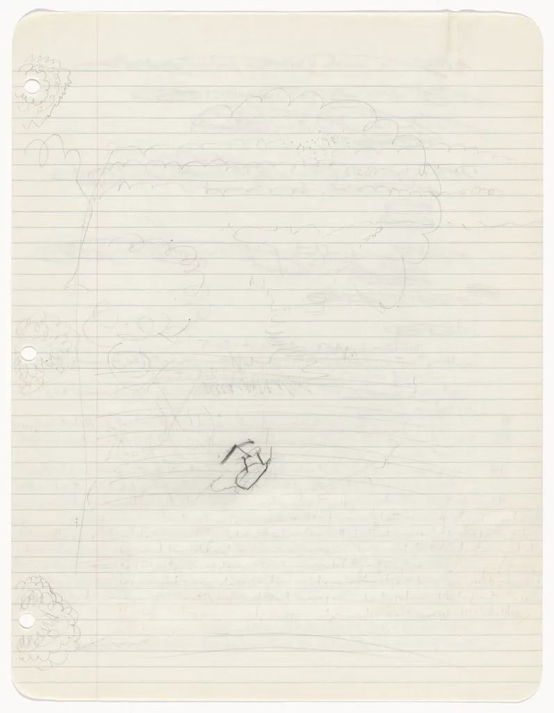 Untitled, by Henry Flynt, graphite, 1959
