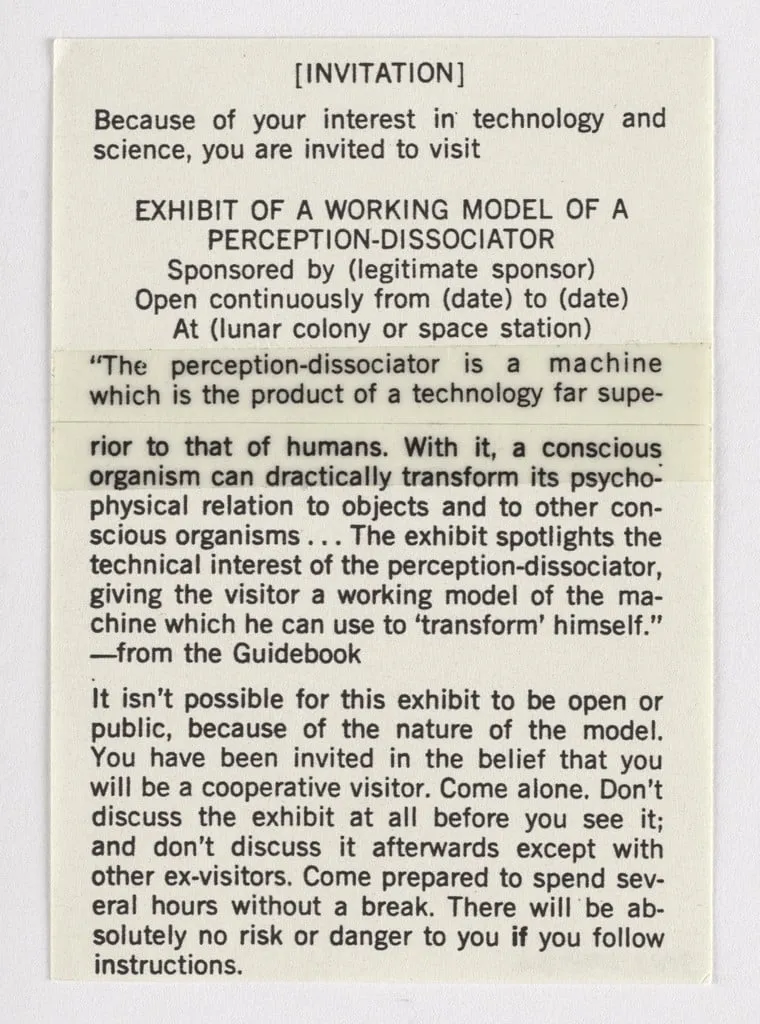 Untitled, by Henry Flynt, 1968