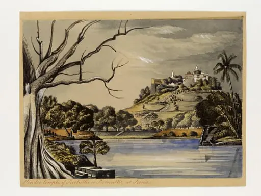 Hindoo temple of Parbuttee or Parwuttee, at Poona, by Henry Francis Ainslie