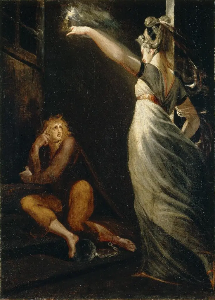 Almansaris besucht Hüon im Gefängnis, by Henry Fuseli