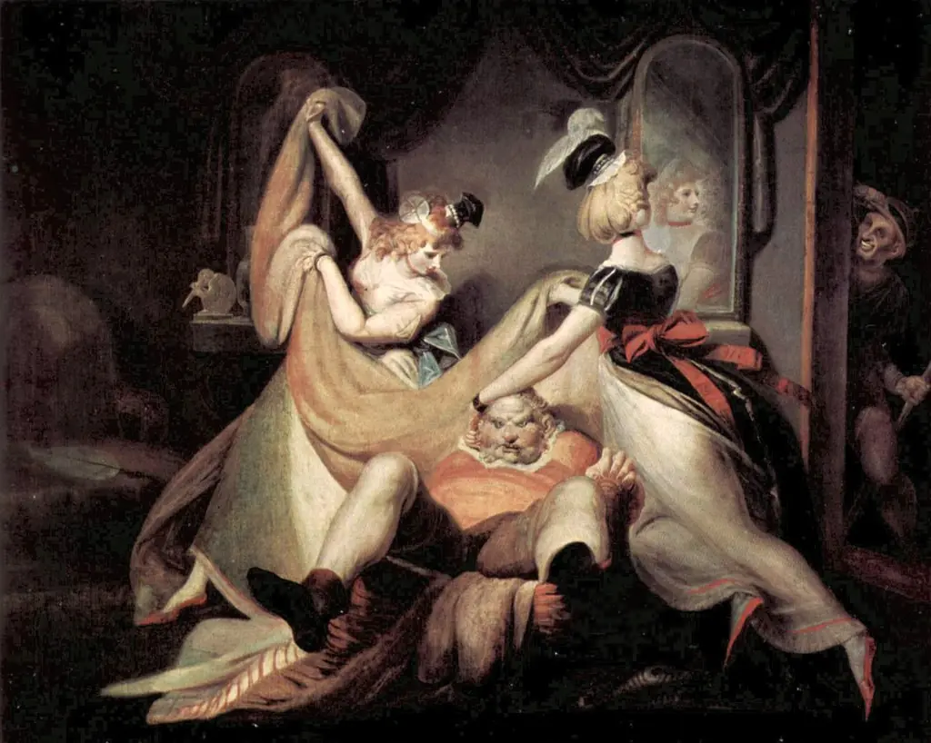 Falstaff in the Laundry Basket, by Henry Fuseli
