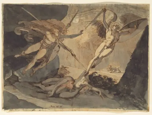 Satan Starts from the Touch of Ithuriel's Spear, by Henry Fuseli