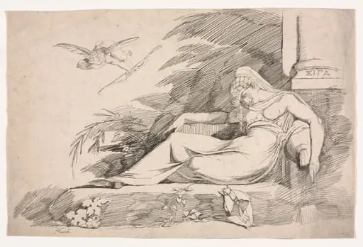 Sleeping Woman with a Cupid, by Henry Fuseli