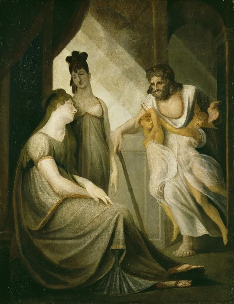 Thetis bittet Hephaistos um Waffen für Achilleus, by Henry Fuseli