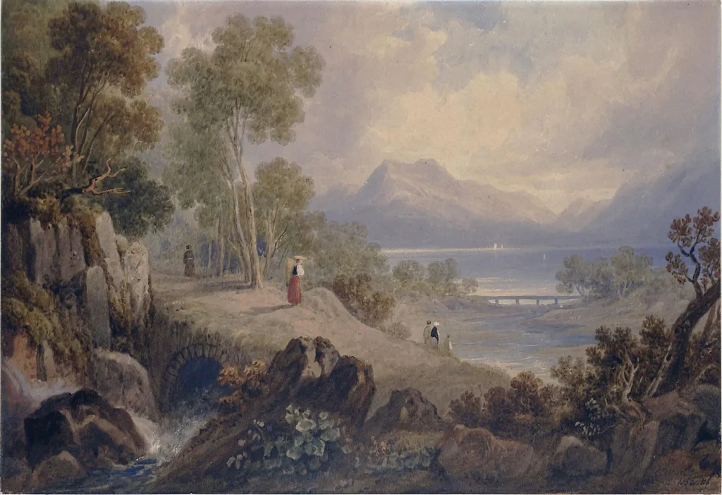 Lago Maggiore, by Henry Gastineau, watercolor, 1820
