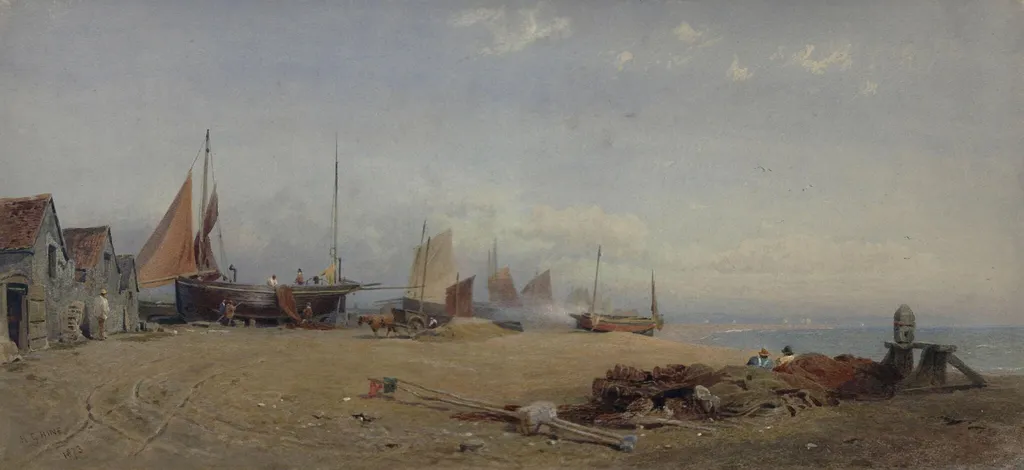 Eastbourne, by Henry George Hine, watercolor, 1873