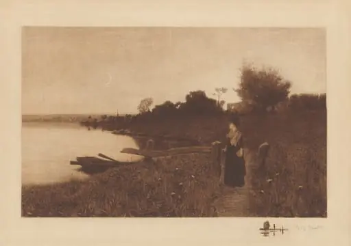 Untitled (Moonlight Stroll), by Henry Golden Dearth