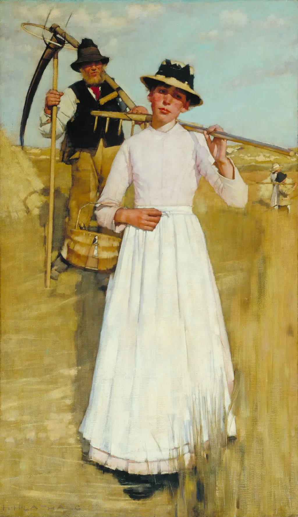 The Return of the Reapers, by Henry Herbert La Thangue, oil, 1894