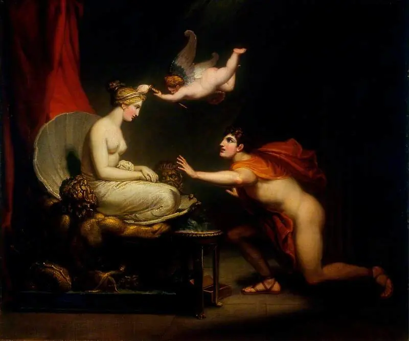 Love Animating Galatea, the Statue of Pygmalion, by Henry Howard