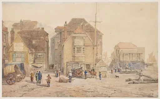The old fishmarket at Hastings, by Henry Hunt