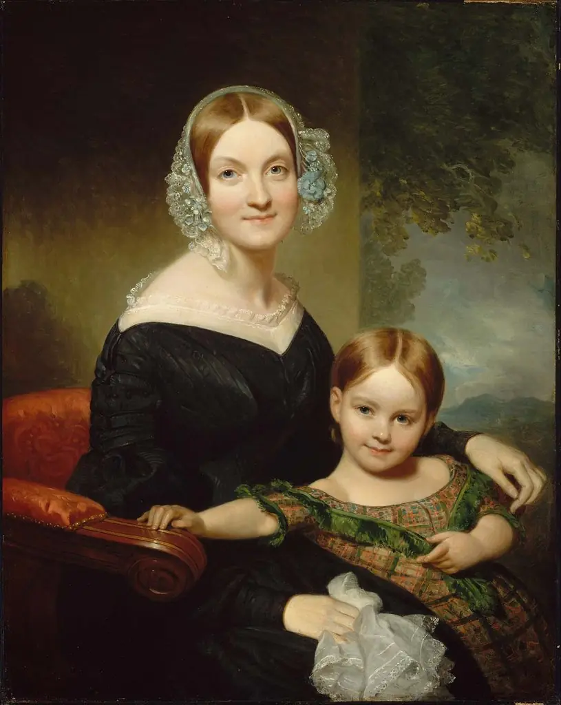 Georgianna Buckham and Her Mother (Anna Traphagen Buckham), by Henry Inman