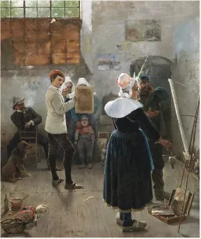 The Friends of the Model, by Henry Jones Thaddeus, unspecified, 1891
