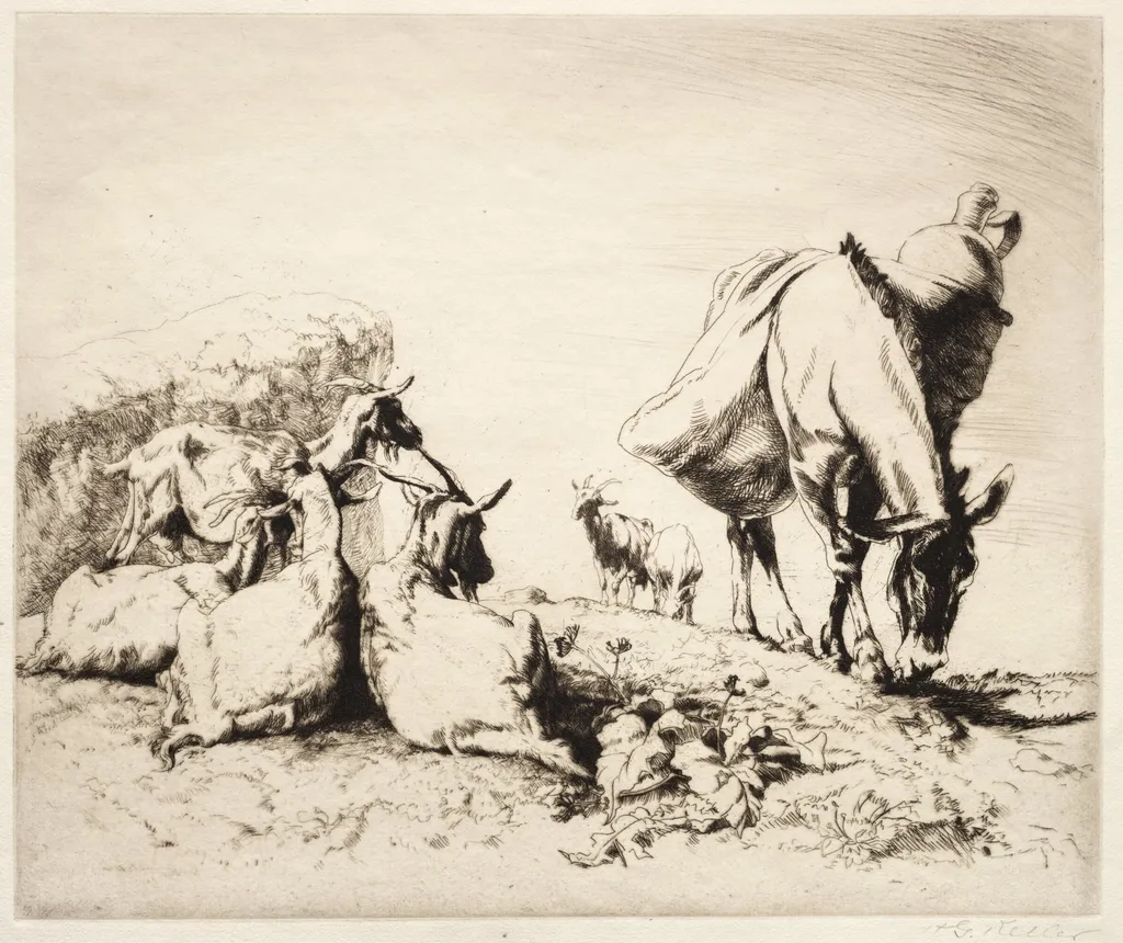 A Roadside in Spain, by Henry Keller, 1926