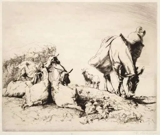 A Roadside in Spain, by Henry Keller