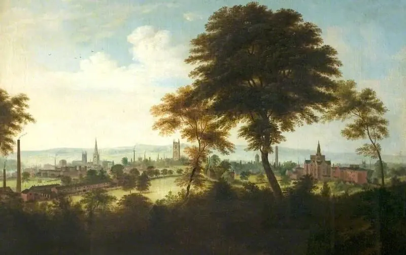 A View of Derby from Rowditch, by Henry Lark Pratt