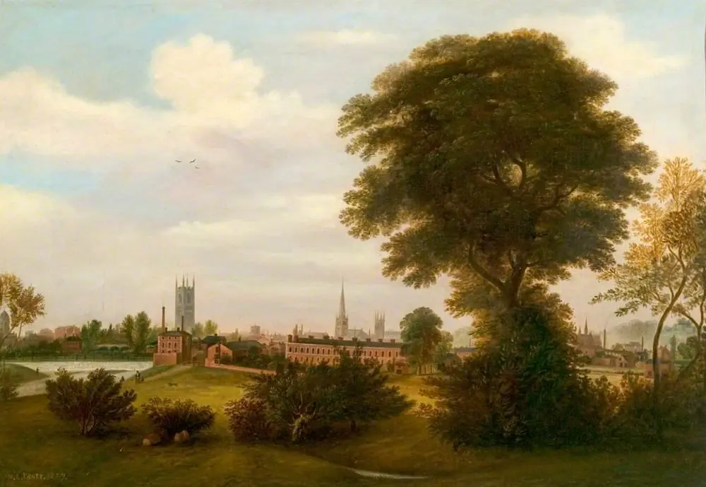 Derby from the Meadows, by Henry Lark Pratt
