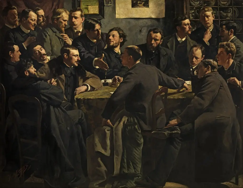 A Session of the Art Society 'Als Ik Kan', by Henry Luyten