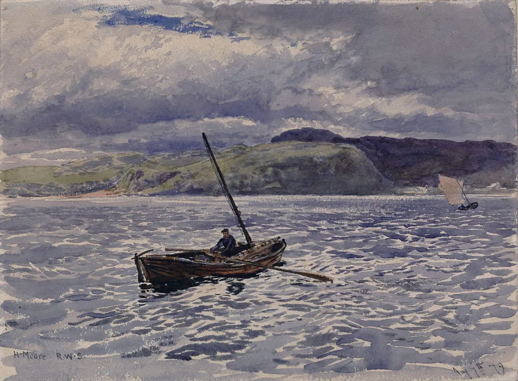 A Squally Day, by Henry Moore, watercolor, 1879
