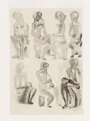 Ideas for Sculpture: Seated Figures, by Henry Moore