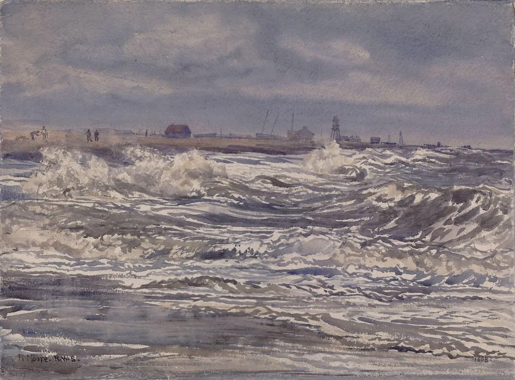 Lowestoft, by Henry Moore, watercolor, 1888